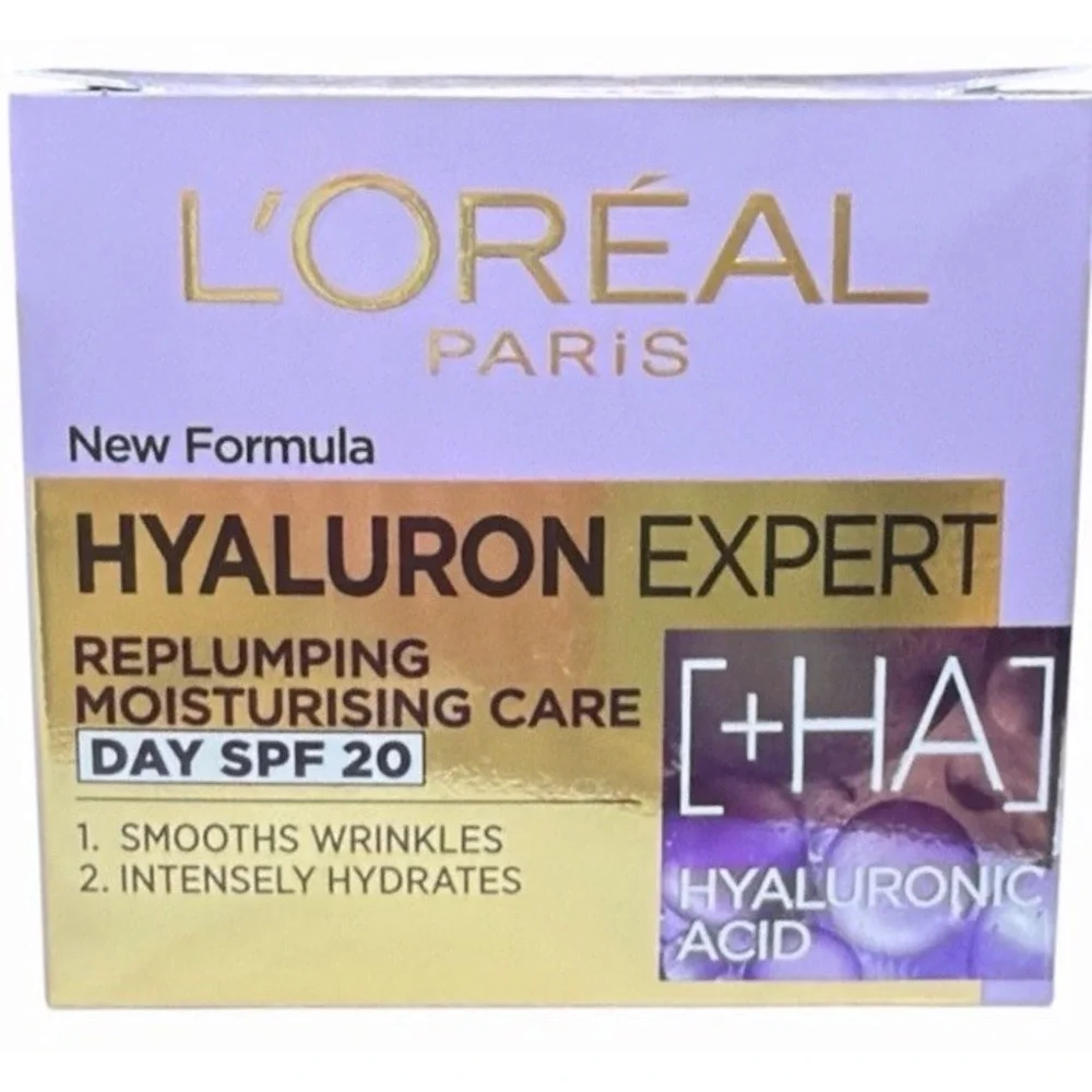 L'Oreal Hyaluron Expert Replumping Moisturizing Day Cream SPF 20 Smooth Wrinkles
